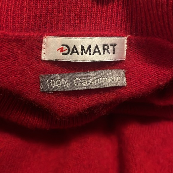 100% Cashmere Sweater-Red - Picture 4 of 5